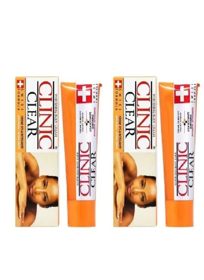 Clinic Clear Set Of Two Pieces Whitening Body Cream 2X50 grams 