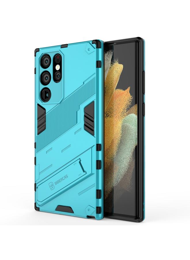 اس-توب جراب لهاتف Samsung Galaxy S22 Ultra 5G Punk Armor 2 في 1 PC + جراب هاتف مقاوم للصدمات من مادة TPU مع حامل غير مرئي - Image 1