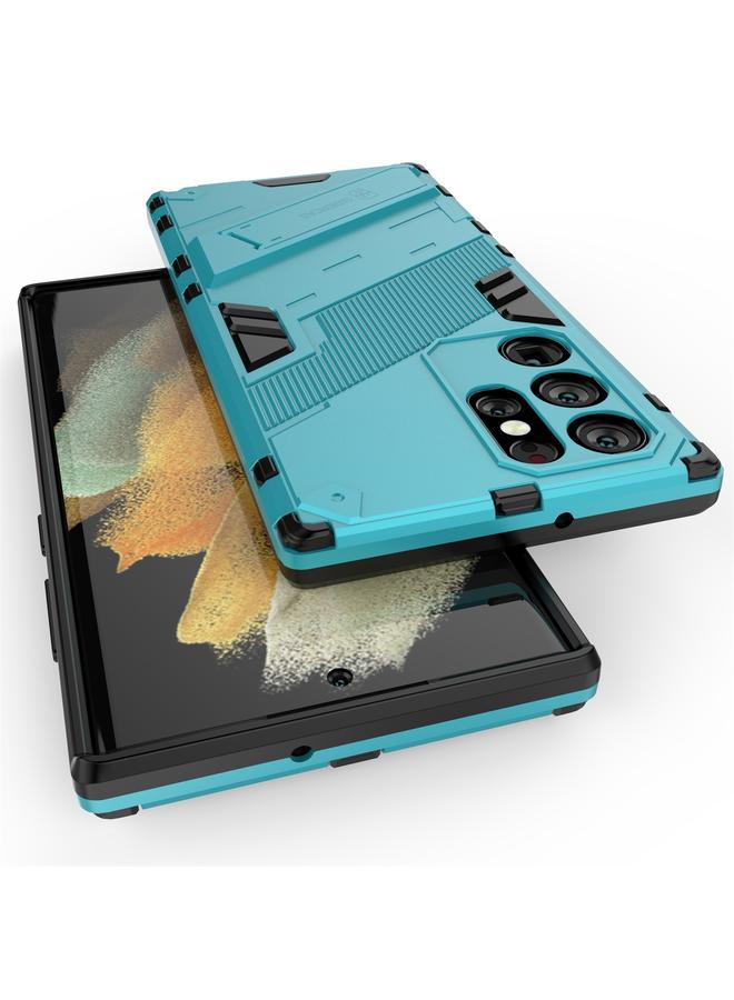 اس-توب جراب لهاتف Samsung Galaxy S22 Ultra 5G Punk Armor 2 في 1 PC + جراب هاتف مقاوم للصدمات من مادة TPU مع حامل غير مرئي - Image 5