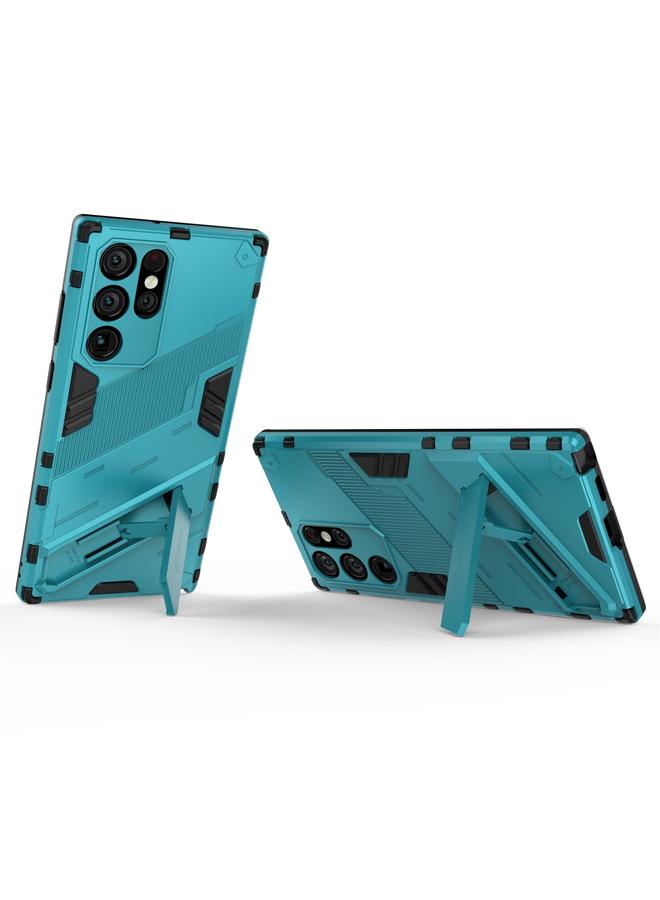 اس-توب جراب لهاتف Samsung Galaxy S22 Ultra 5G Punk Armor 2 في 1 PC + جراب هاتف مقاوم للصدمات من مادة TPU مع حامل غير مرئي - Image 4