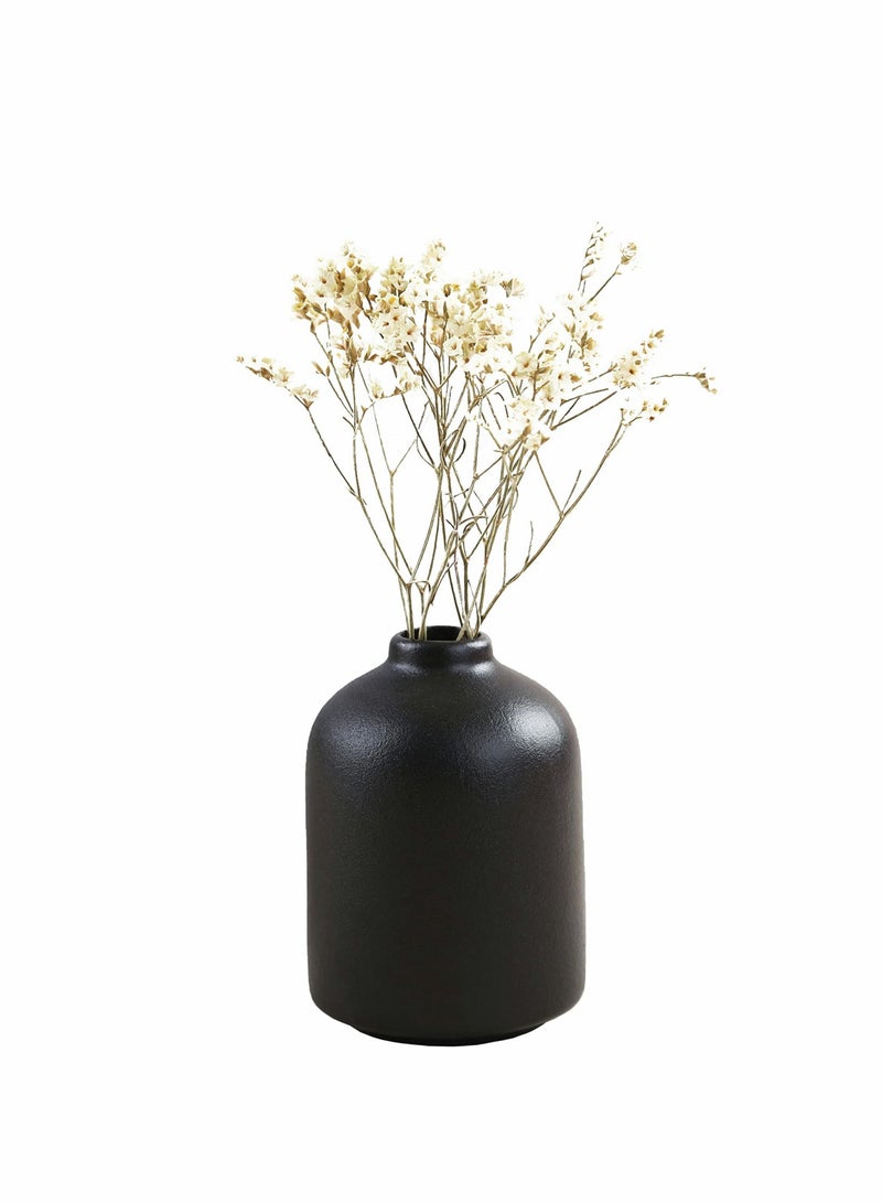 Captaintech Ceramic Vase for Home Decor, Ceramic Vase,  Dried Flower Vase, Living Room Decoration, Flower Arrangement Decoration Shooting Props, The Best Gift (Black) - Image 1