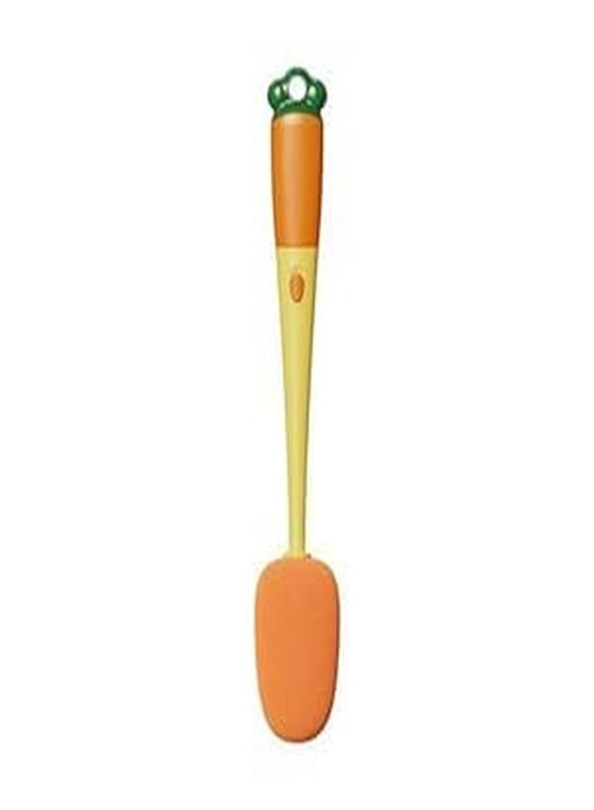 ZINZA 3 in 1 Multi Bottle Cleaning Brush - Cleaning Brush in Carrot Shape, Silicone Cup Lid Brush, Home Cleaning Gadgets, Gap Cleaning Brush for Water Bottles, Tumblers, Cups - Image 1