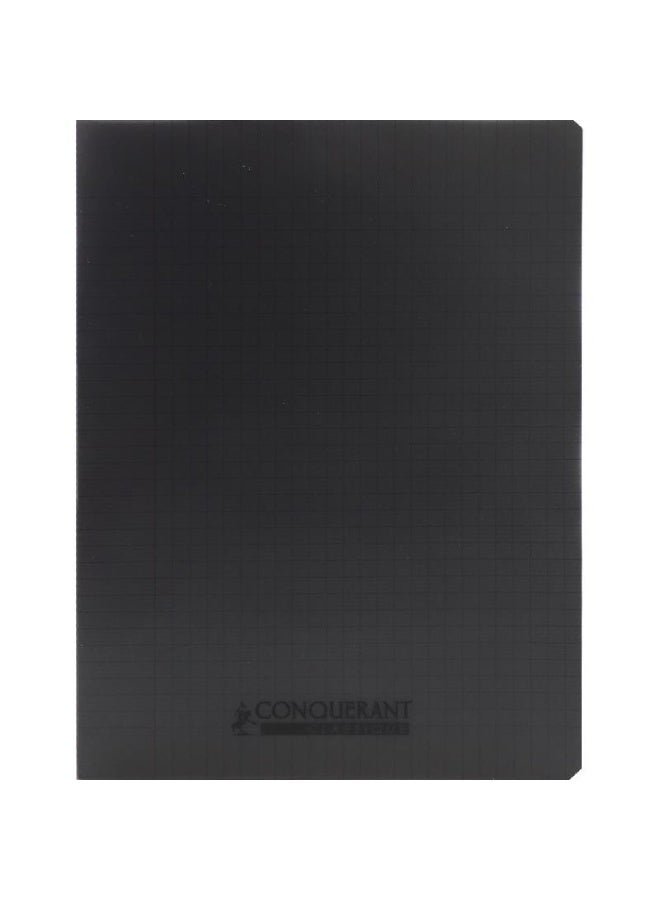 كونكويرانت دفتر ملاحظات (سييس) ٢٤ × ٣٢ سم، ٩٦ صفحة (٤٨ ورقة)، مسطر مربع (فرنسي)، رمادي - Image 1