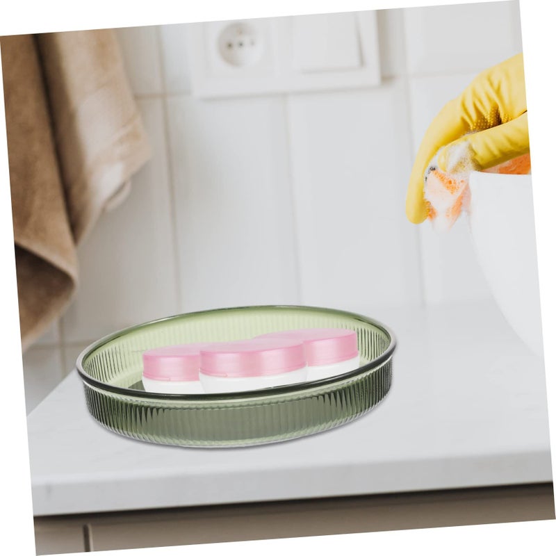 Green 360 Degree Rotating Storage Tray For Spice Jars Kitchen - Image 5