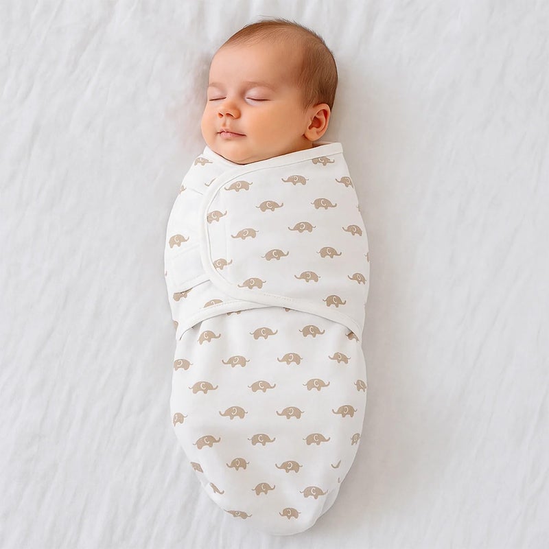 ASHMEN 100% Cotton Adjustable Baby Swaddle Wrap – Soft Readymade Swaddle for New Born 0-3 Months Swaddle for New Born Baby | New Born Baby Gifts -Multicolor - Image 2