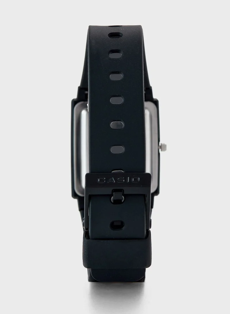 CASIO Rectangular Resin Strap Watch