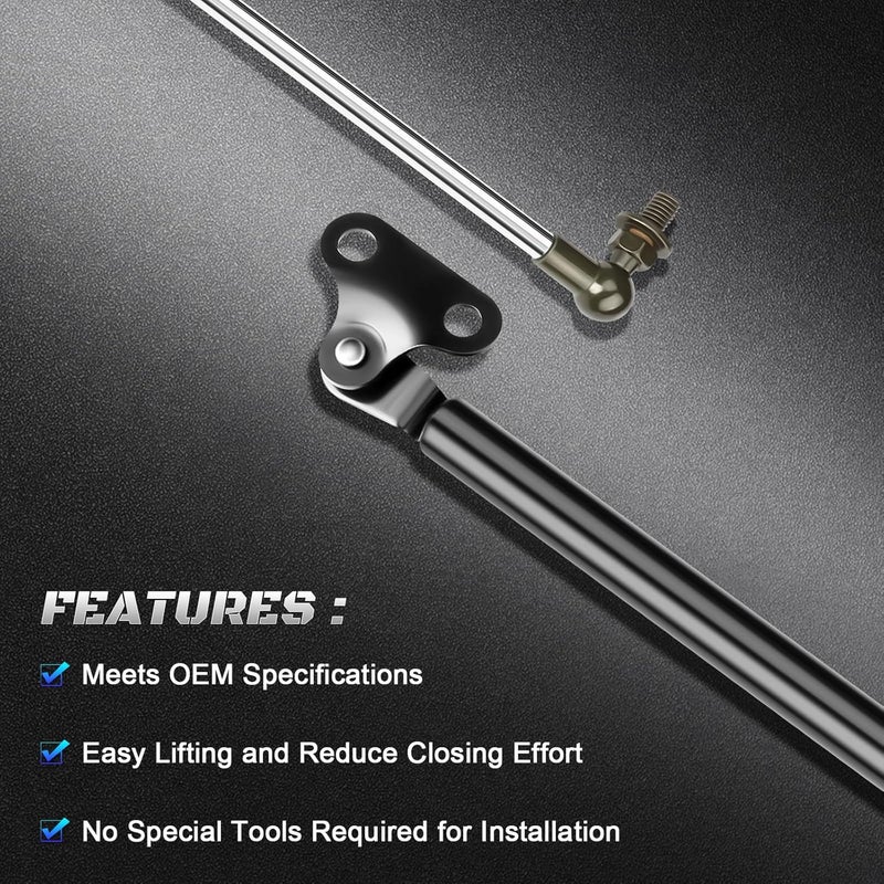 HHCSOP Front Hood and Rear Hatch Tailgate Lift Supports Gas Shock Strut Springs for Toyota Land Cruiser/Lexus LX470 (1998-2007) - 4PCS - Image 4