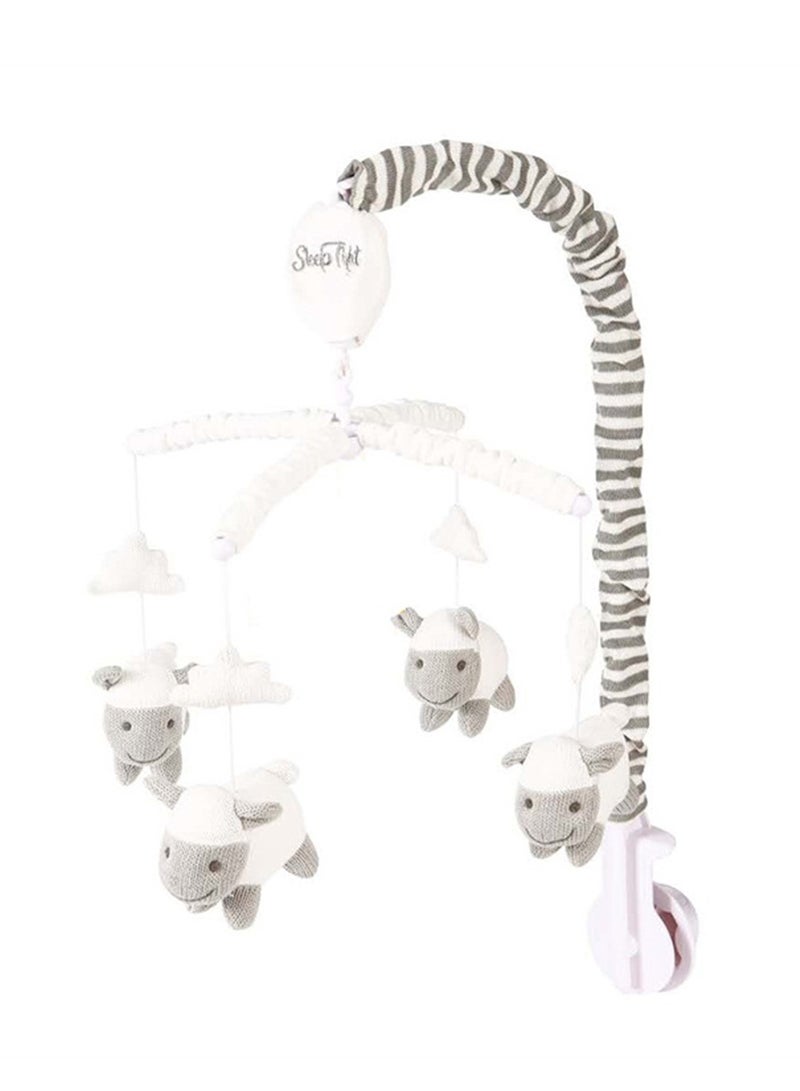 Baby sleeping toy newborn 35-song music box fabric rotating electric with bracket hanging bell baby bed bell - Image 1
