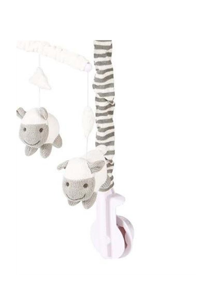 Baby sleeping toy newborn 35-song music box fabric rotating electric with bracket hanging bell baby bed bell - Image 4