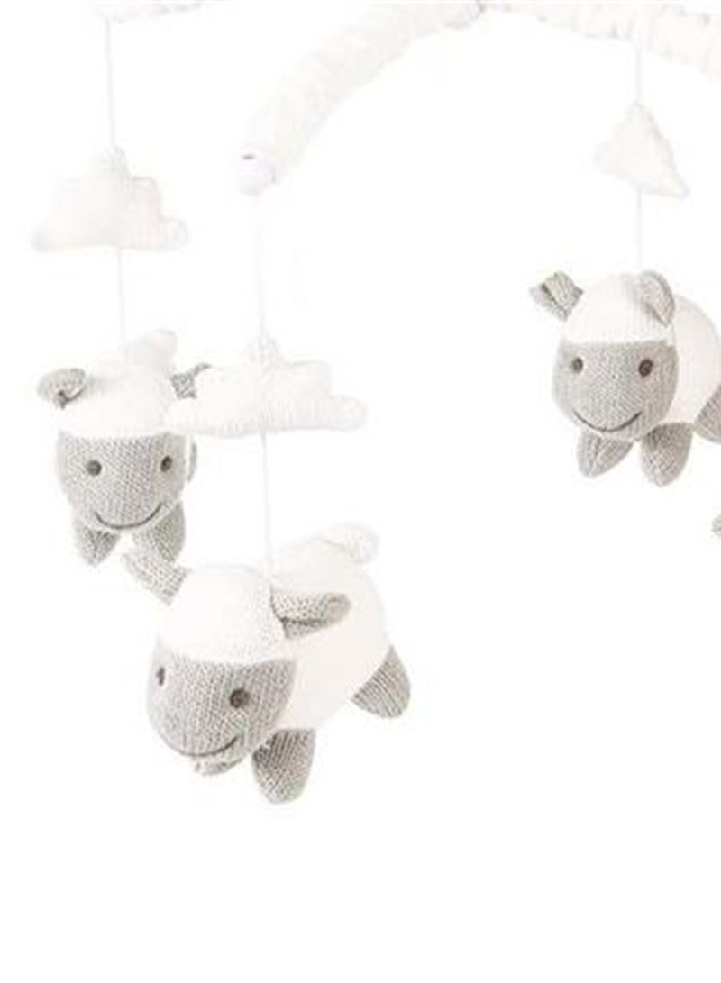 Baby sleeping toy newborn 35-song music box fabric rotating electric with bracket hanging bell baby bed bell - Image 3