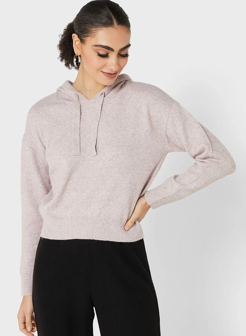 Jacqueline de Yong Knitted Hoodie