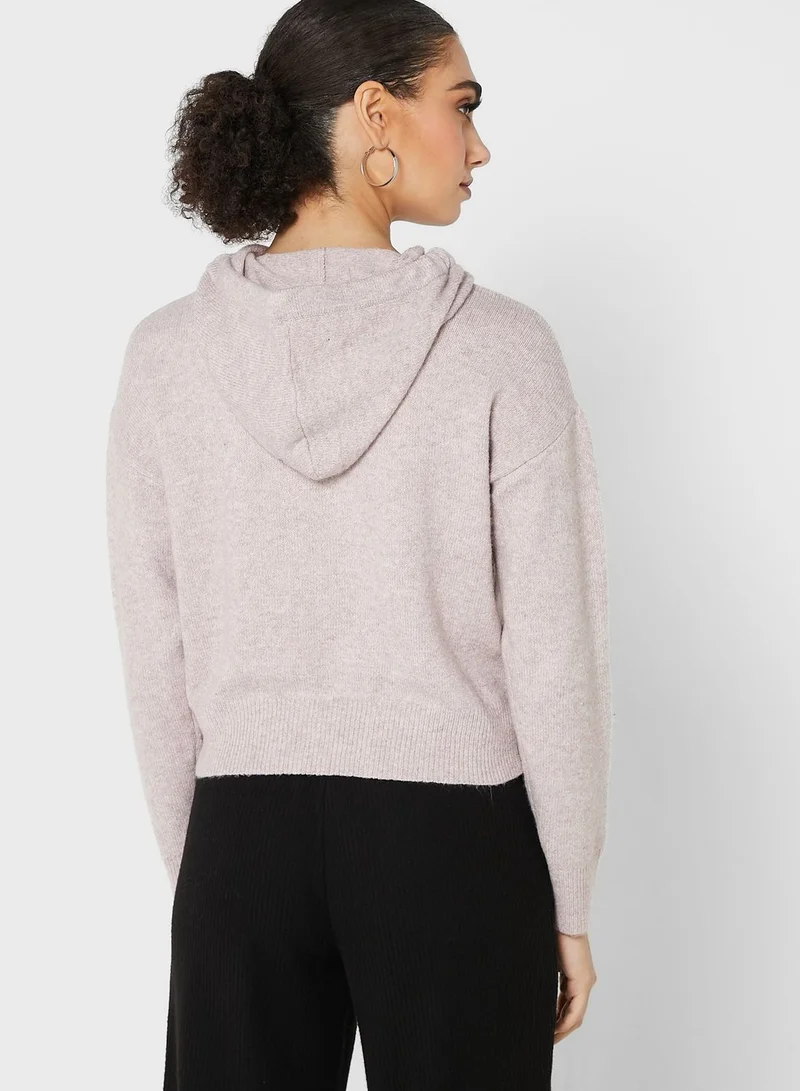 Jacqueline de Yong Knitted Hoodie