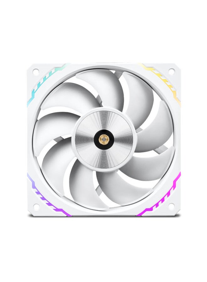 Valkyrie S12-w Vk Fdb Bearing, Lcp Fan Blades, Secondary Dynamic Balance, 2150rpm, 12cm Case Fan, 4pin Pwm, Argb Lighting Effects - Image 3