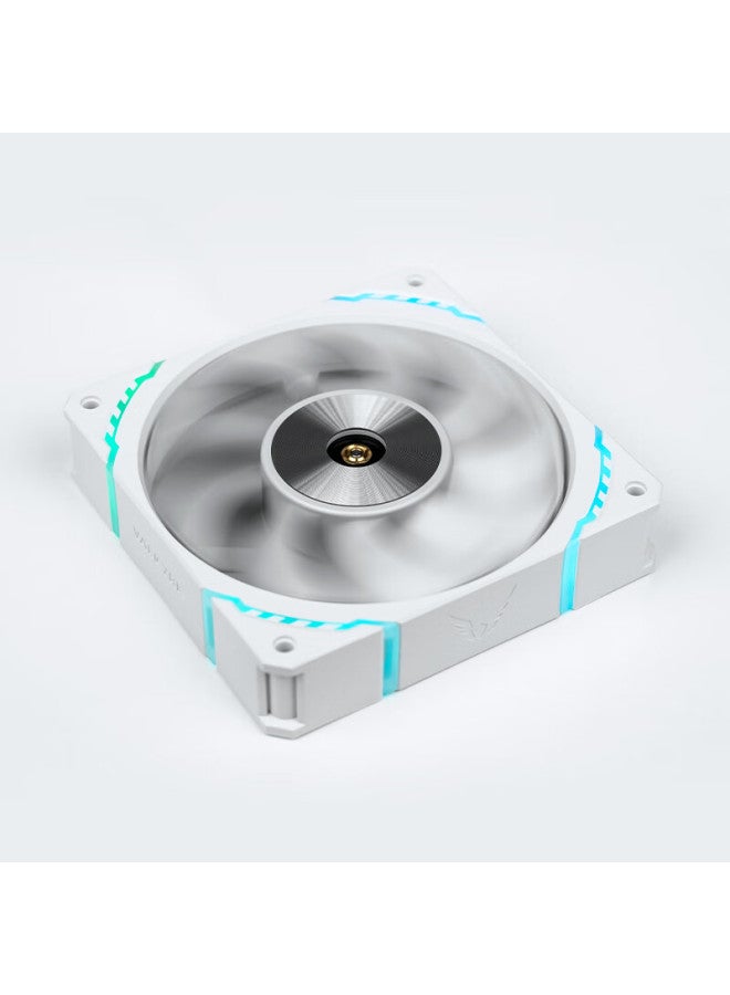 Valkyrie S12-w Vk Fdb Bearing, Lcp Fan Blades, Secondary Dynamic Balance, 2150rpm, 12cm Case Fan, 4pin Pwm, Argb Lighting Effects - Image 4