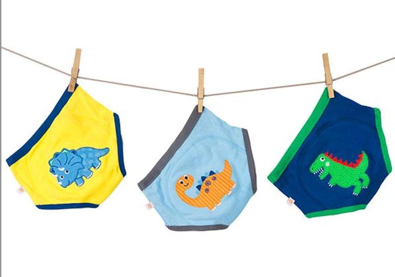 Zoocchini Boys Training Pants, Age 2/3 Years, Jurassic Pals, Pack of 3 - Image 2