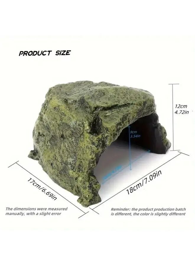 Large Hideout Aquarium Decorative Stone 80 In 1 Multi Functional Fish Reptile Cave - Image 4