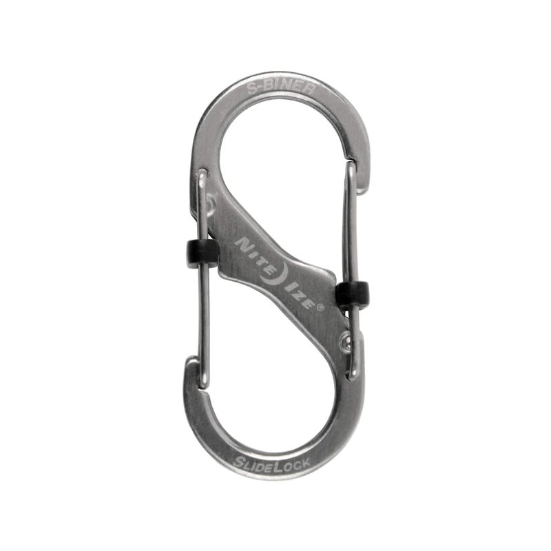 Nite Ize LSB2-11-R3 S-Biner SlideLock Dual Locking Carabiner, Size #2, Stainless - Image 2