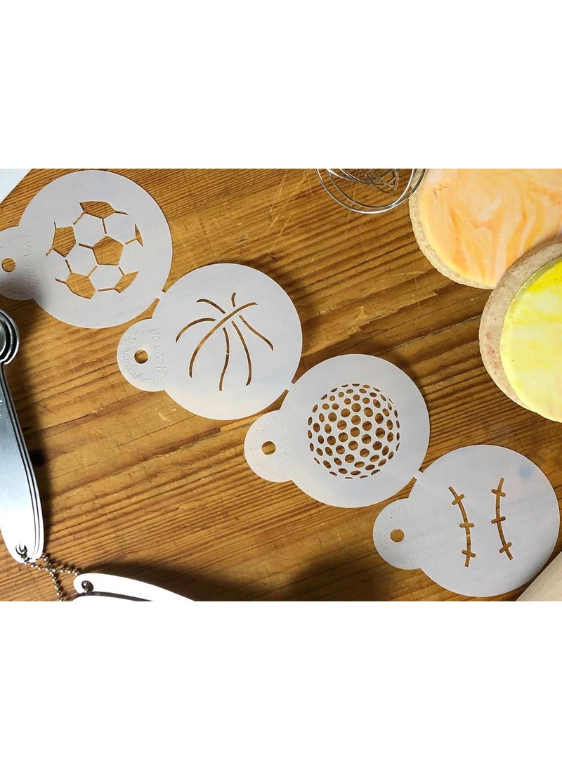 Designer Stencils - Small Sports Ball Candy Stencils by Designer Stencils - Image 1