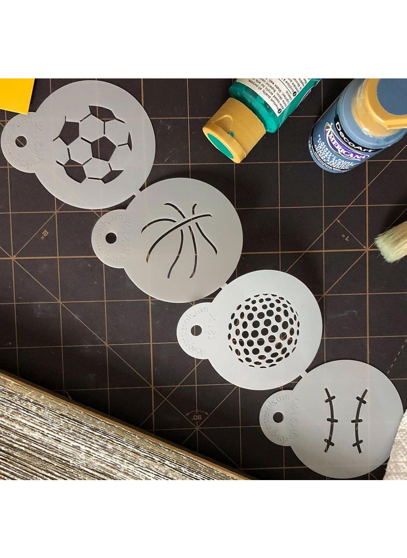Designer Stencils - Small Sports Ball Candy Stencils by Designer Stencils - Image 1