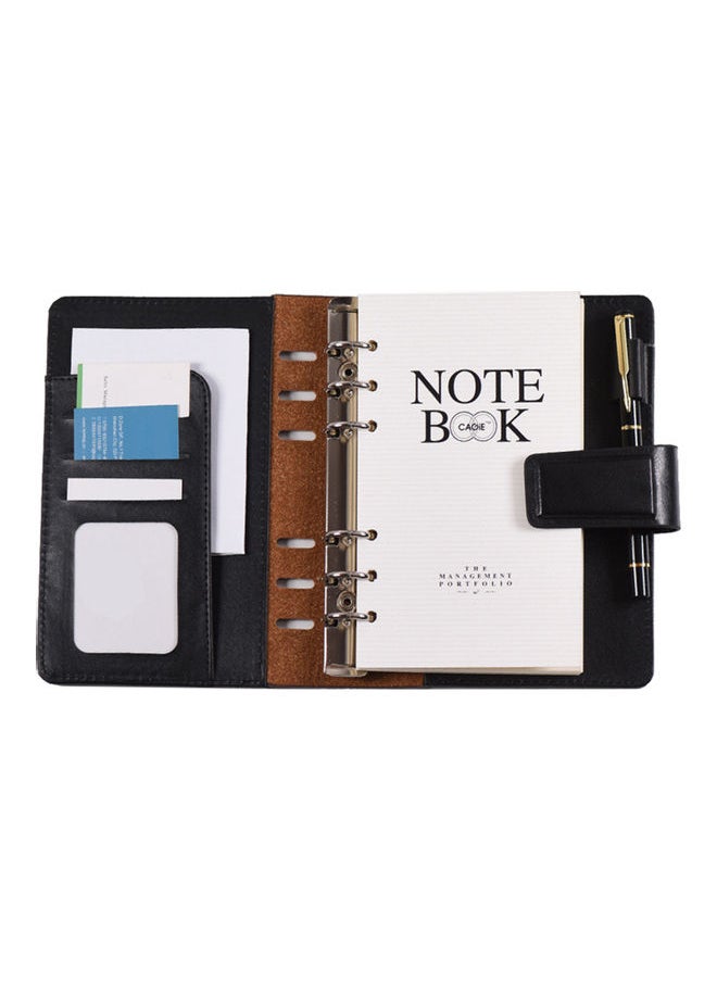 NIBEMINENT - A6 Spiral Notebook Black - Image 1