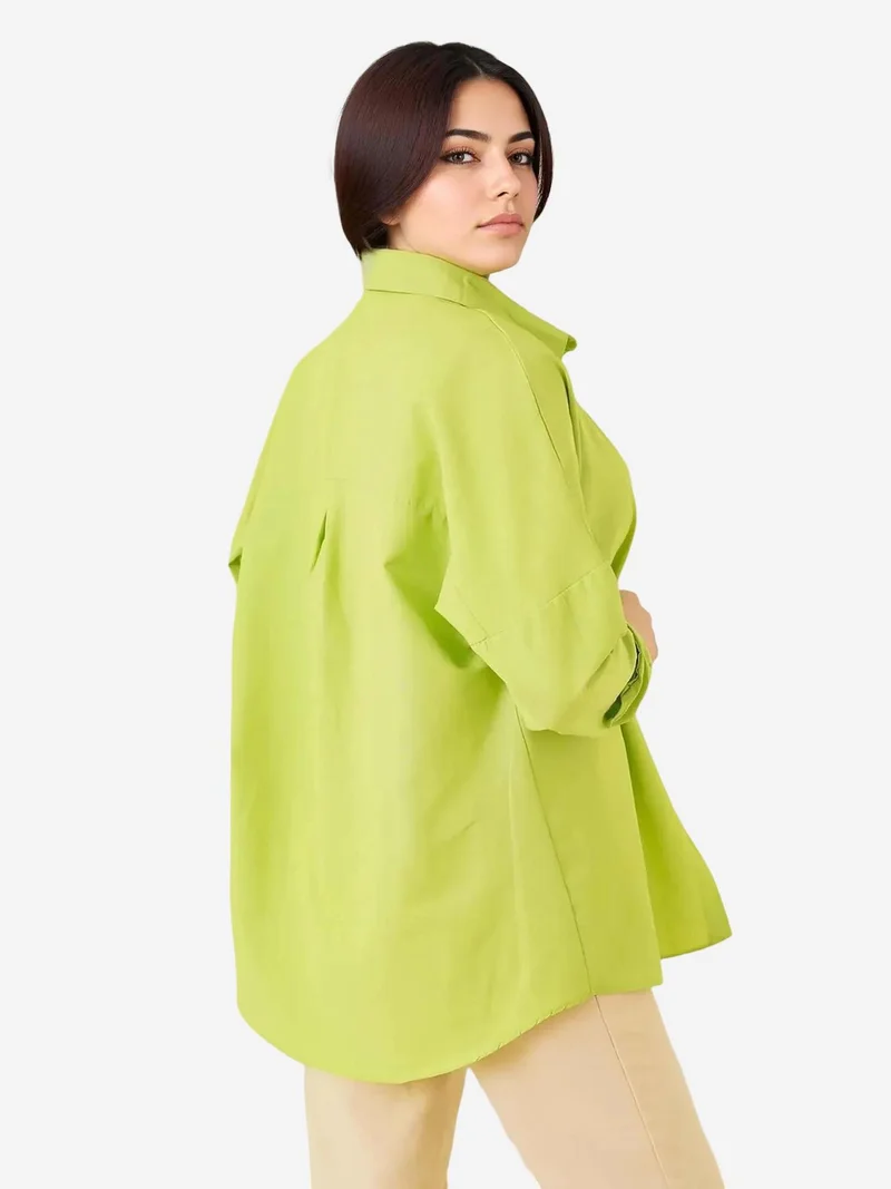 BIG DART BDART Relaxed Fit Poplin Shirt with Button Closure