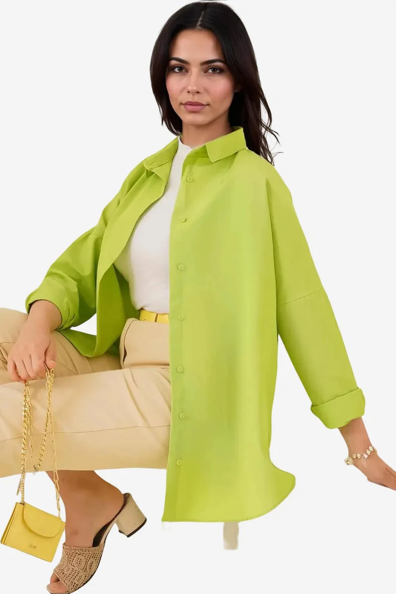 Big Dart BDART Relaxed Fit Poplin Shirt with Button Closure