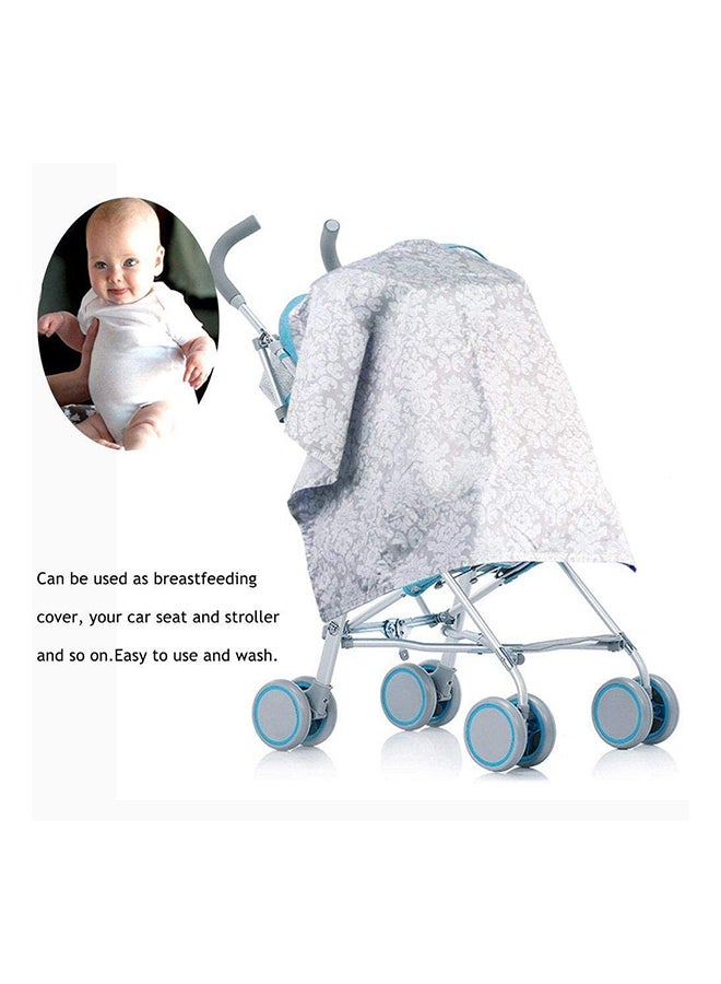 High-quality 100% Cotton Nursing Breastfeeding Cover With Two Adjustable Straps - Image 5