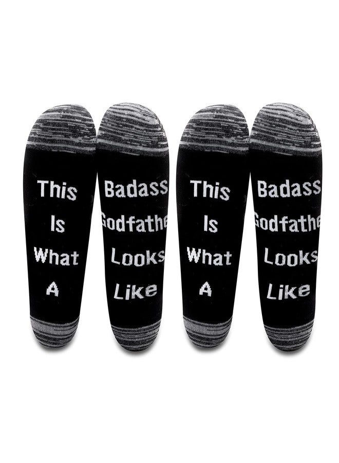 ليفلو هدايا LEVLO المضحكة للعرابين: هكذا يبدو العراب/العرابة الرائع/ة، جوارب، هدية للعراب/العرابة (العراب/العرابة) - Image 1