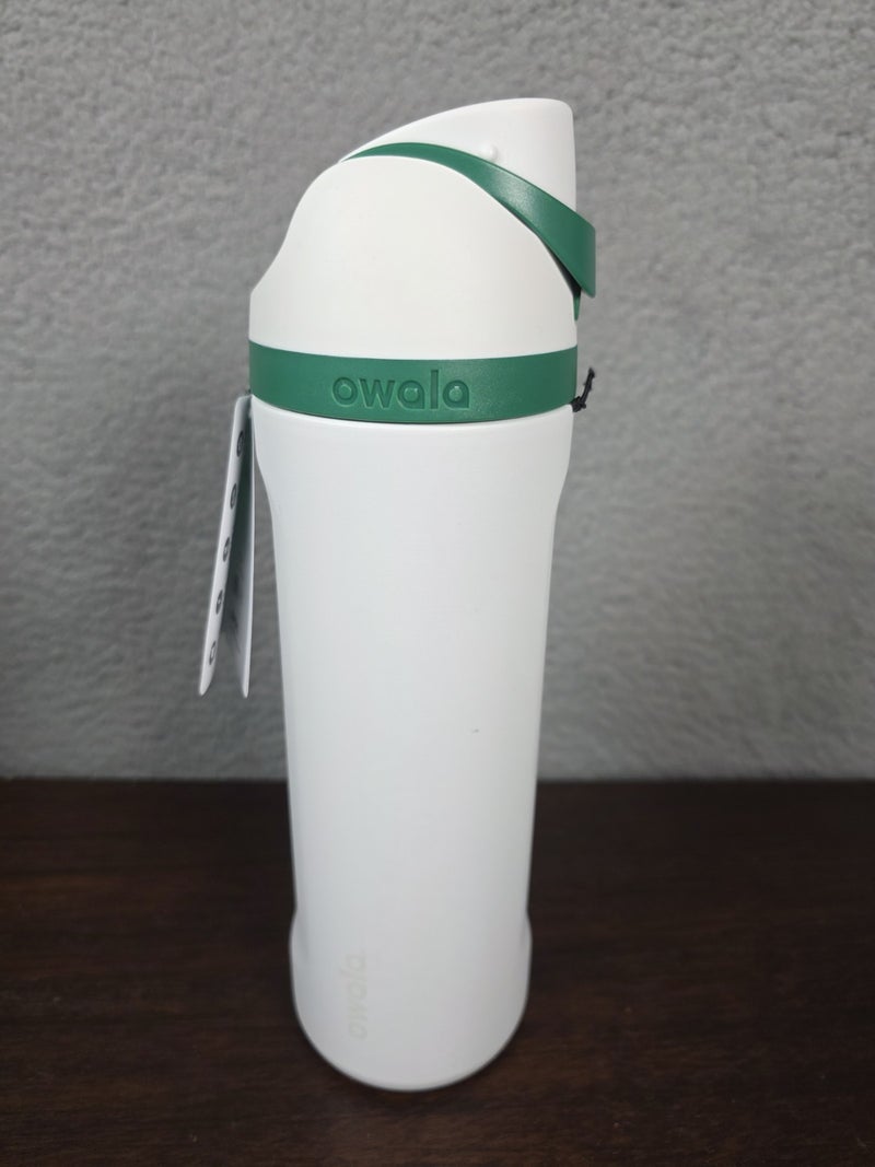 Starbucks NWT Starbucks x Owala FreeSip 24 oz Stainless Steel Water Bottle White Green - Image 3