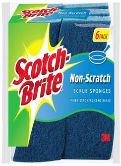 3M Scotch-Brite 6 Piece Multi Purpose Scrub Sponge Pack ( Pack of 1 )  - Image 2