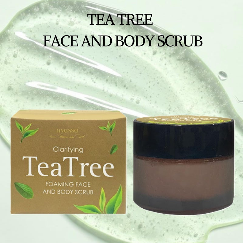 Nyassa Tea Tree Face and Body Scrub 35gm - Image 2