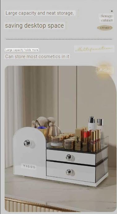Azelf Large Capacity Skin Care Rack Cosmetic Storage Box Desktop HighLevel Dressing Table Lipstick Eyebrow Pen Storage Box - Image 2