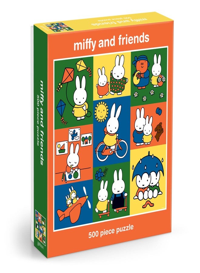 Galison Miffy and Friends - 500 Piece Jigsaw Puzzle Featuring Cute Artwork of Miffy and Friends - Image 1