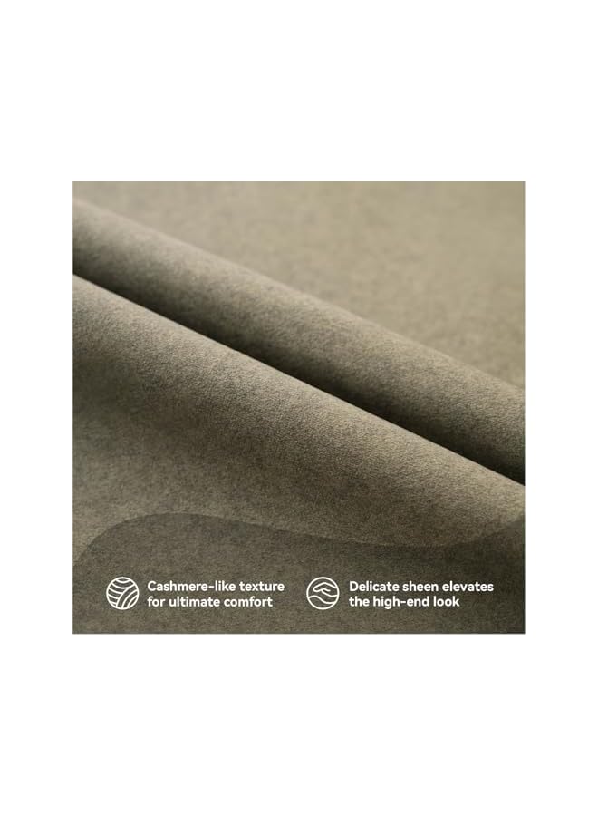 The Bros Pack of 2 Forest Green Soft Stain-Resistant Cushion Covers Pet-Friendly Pillowcases Throw Pillow Covers for Sofa Couch Bed Outdoor 45x45 CM Waterproof - Image 2