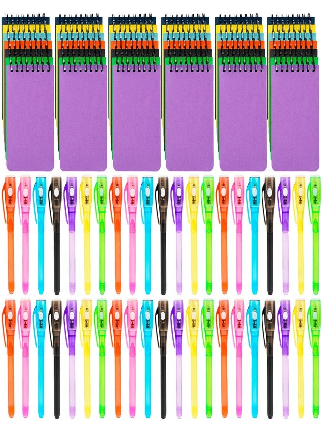 Flahard 84 Pcs Secret Party Favors Includes 42 Invisible Ink Pen with UV Light and 42 Mini Spiral Notebook for Girls Boys Secret Scape Room Party Favors Goodie Bag Birthday Gifts - Image 1