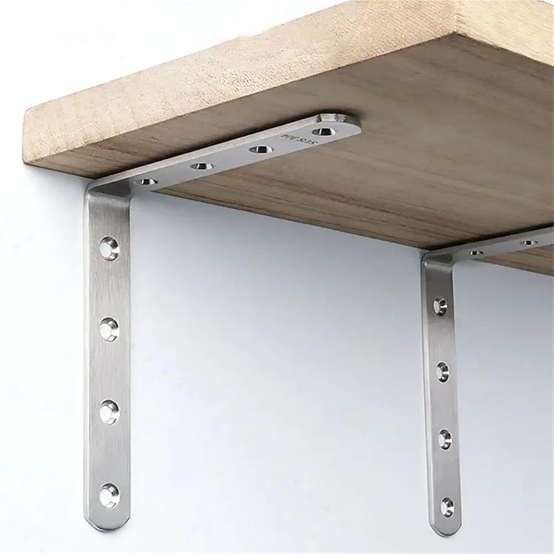 Stainless Steel L Shape Corner Brace Joint 25x25x16mm Furniture Fastener Cabinet Wall Angle Bracket - Image 5