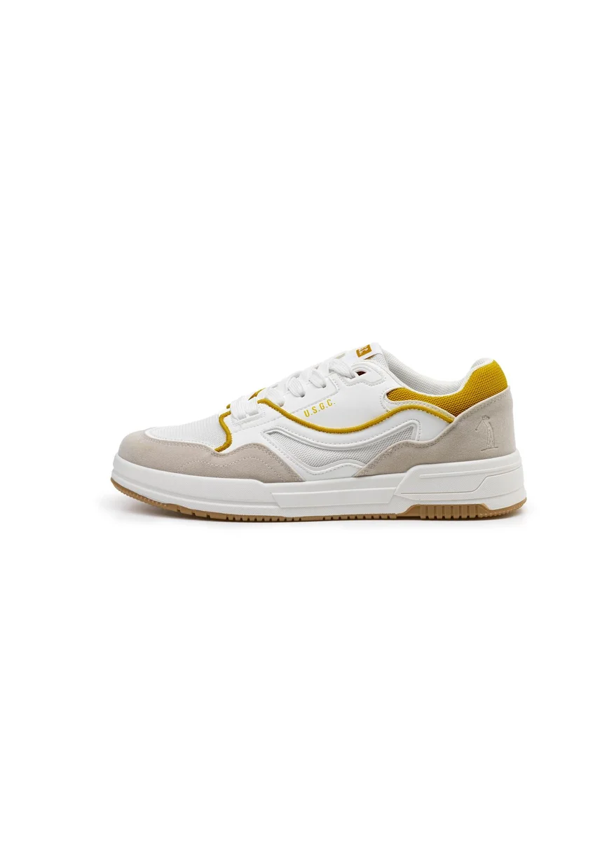 U.S. Golf Club Mens Sneakers White-Ocra Sneakers | Casual | Retro Style | Italy
