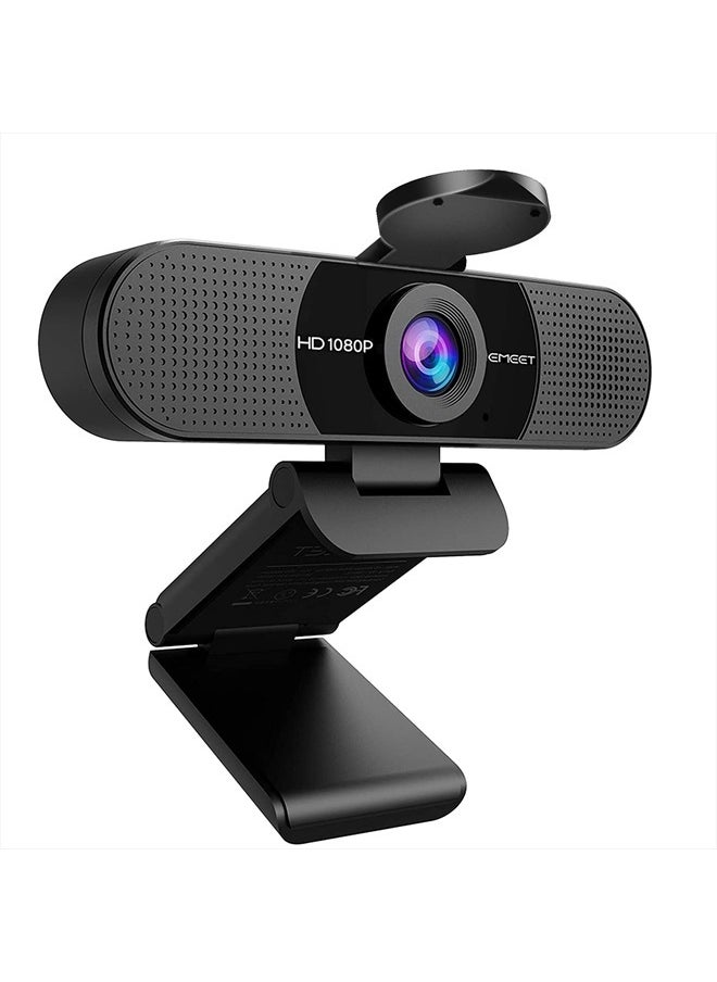 1080P Webcam with Microphone, C960 Web Camera, 2 Mics Streaming Webcam, 90°FOV Computer Camera, Plug and Play USB Webcam for Online Calling/Conferencing, Zoom/Skype/Facetime/YouTube, Laptop/PC