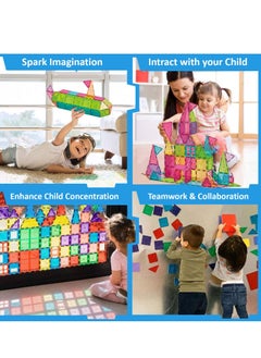 Cordova magnetic tiles 100-piece set – STEM educational building blocks for kids, creative construction toy for boys & girls  - Image 4