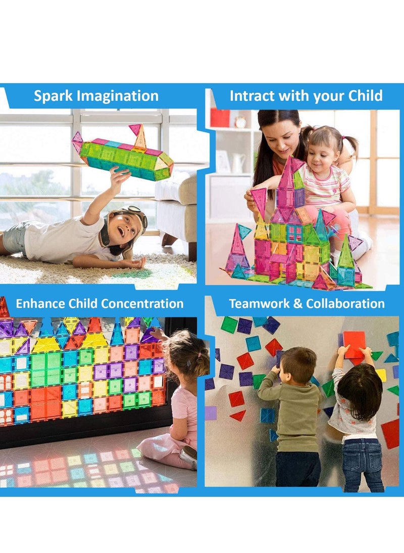 Cordova magnetic tiles 100-piece set – STEM educational building blocks for kids, creative construction toy for boys & girls  - Image 4