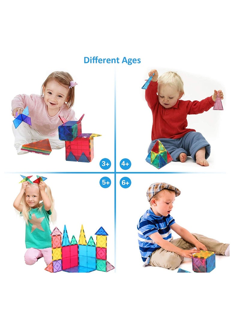 Cordova magnetic tiles 100-piece set – STEM educational building blocks for kids, creative construction toy for boys & girls  - Image 2