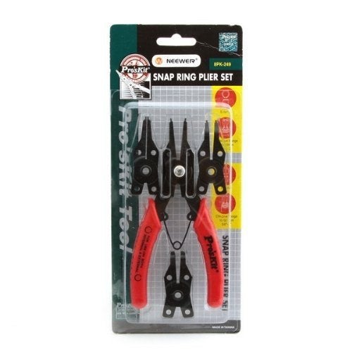Proskit 8PK249 Steel Snap Ring Piler Set 155mm Red - Image 5
