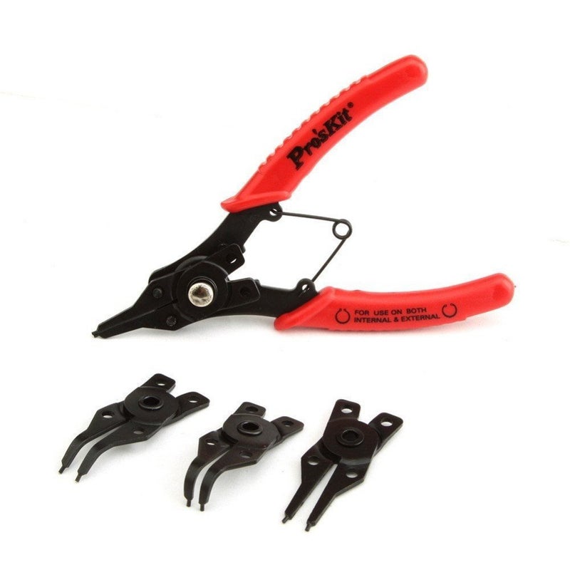 Proskit 8PK249 Steel Snap Ring Piler Set 155mm Red - Image 4