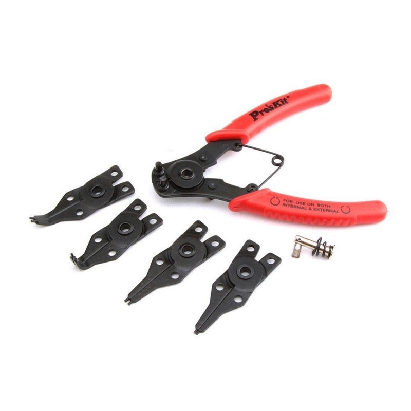 Proskit 8PK249 Steel Snap Ring Piler Set 155mm Red - Image 3