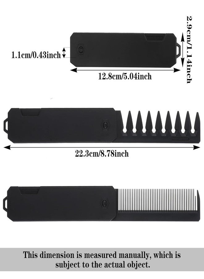 KESHAWER Folding Comb, Pocket Comb for Men, Beard Comb for Men 2-in-1 Design, Hair Comb for, Beard Comb with Fine & Wide Teeth, Portable Folding Pocket Comb (PACK OF 1) - Image 2