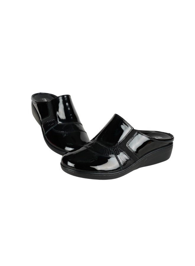 Michelle Morgan 092-2850 Michelle Morgan Ladies Clogs 2418-24 Black - Image 3