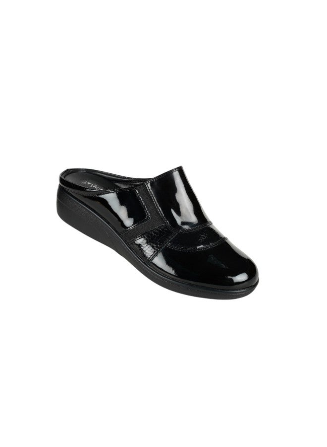 Michelle Morgan 092-2850 Michelle Morgan Ladies Clogs 2418-24 Black - Image 2