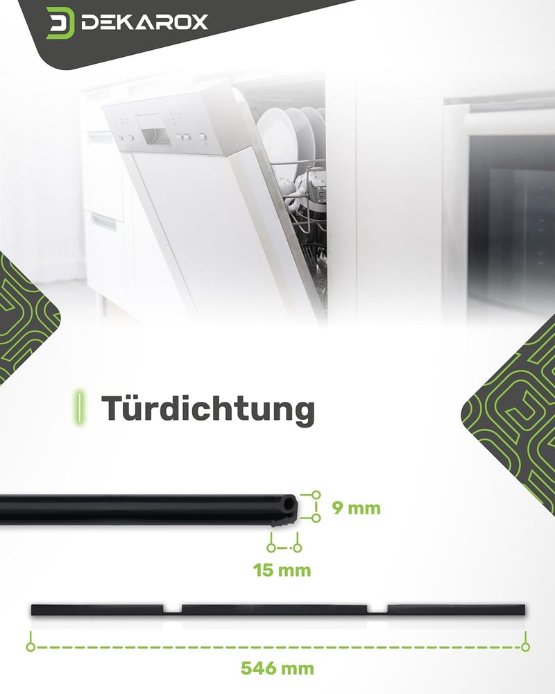 Dekarox Seal Apron Seal Bottom for AEG Electrolux Zanussi Juno Zanker 152740100/2 1527401002 for Dishwashers such as AEG Favorit - Image 2