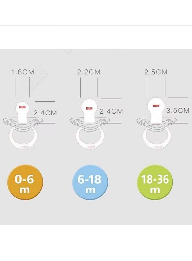 نوك لهّايات NUK | 2 عبوة من اللهايات | حلمة قلب | لهّايات سيليكون خالية من مادة BPA | لهّايات مضادة للتفلطح | لعبة تسنين الأطفال - Image 5