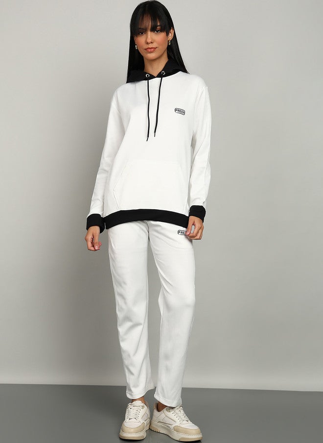 PREEN Women Night Suit - Long Sleeve Hoodie and Pyjamas Set - Image 1